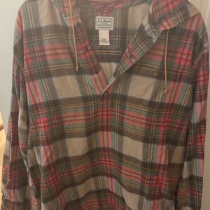 L.L. Bean Multicolor Plaid Shirt/hoodie
